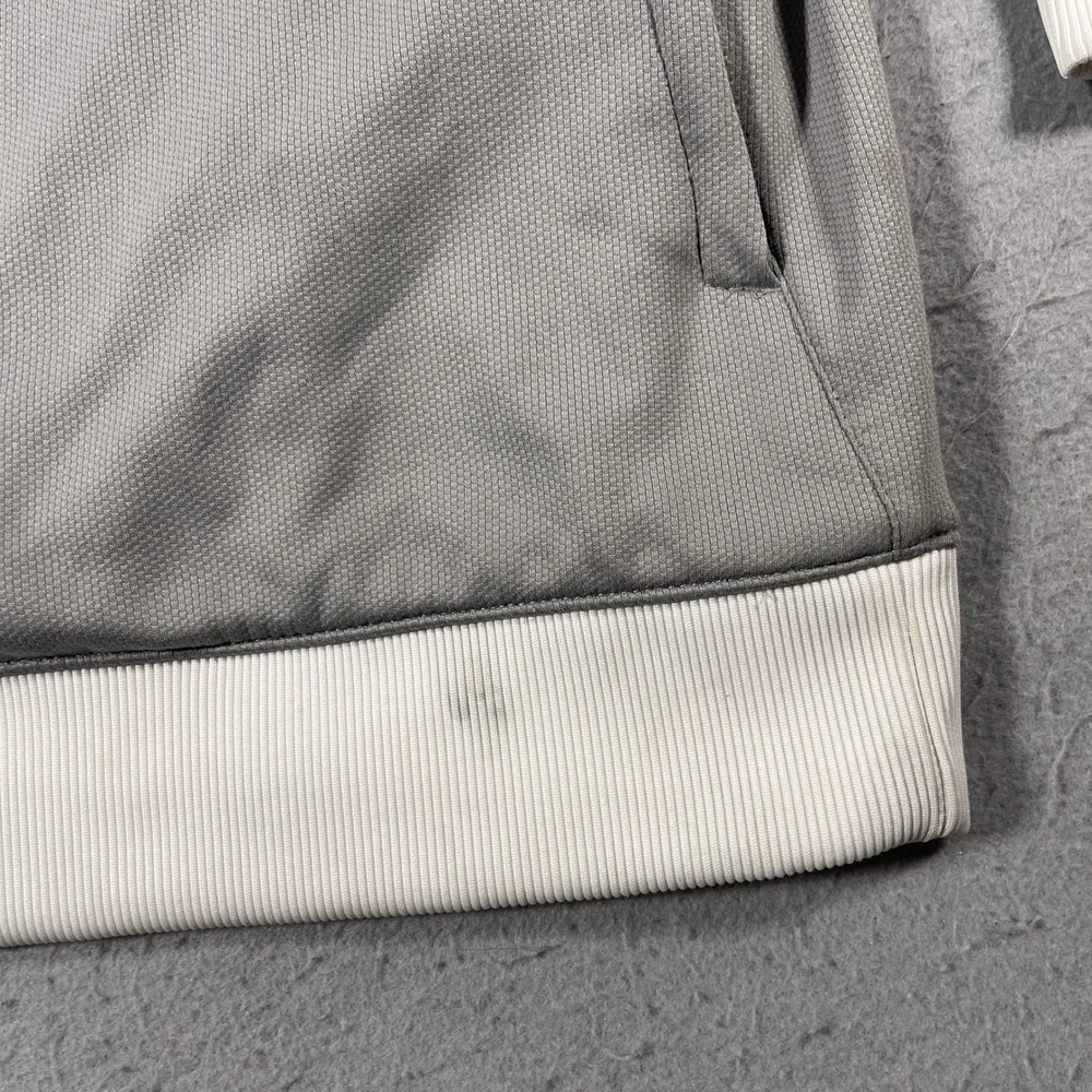 VTG Nike Basketball Jacket‎ Men 3XL Full Zip Gray White Athletic Casual Y2K